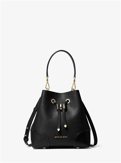 michael kors collection 2009 black pebble leather|michael kors mercer small bag.